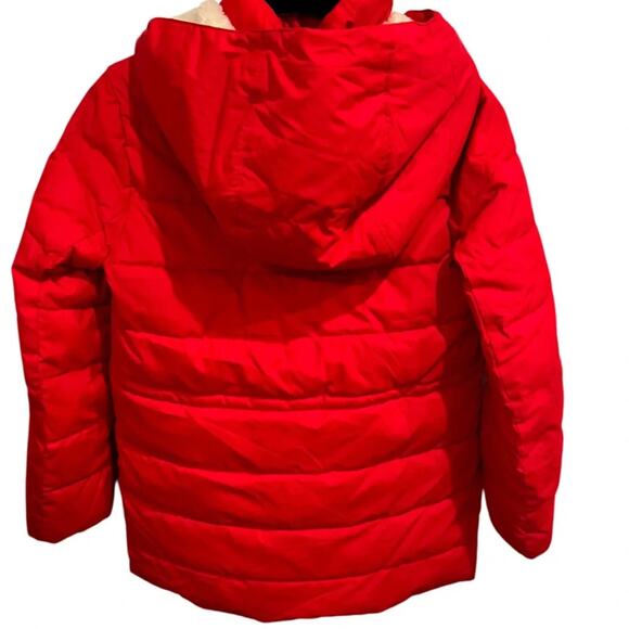 Crewcuts puffer jacket with sherpa hood. Size L - Picture 4 of 4